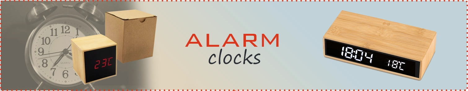 Advertising alarm clocks