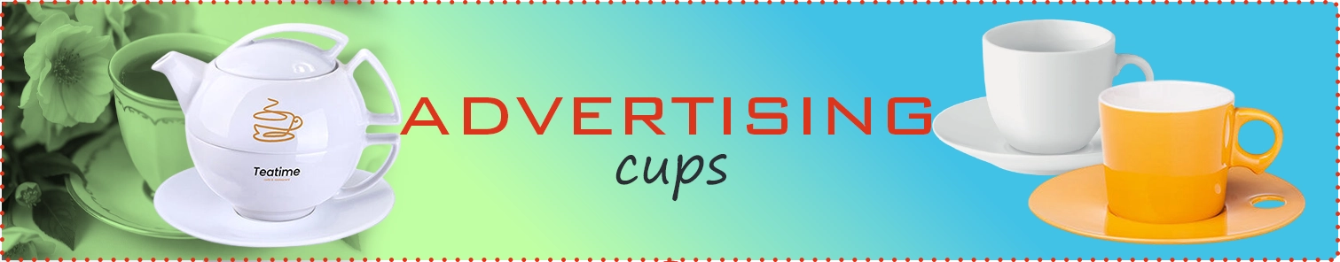 Advertising cups