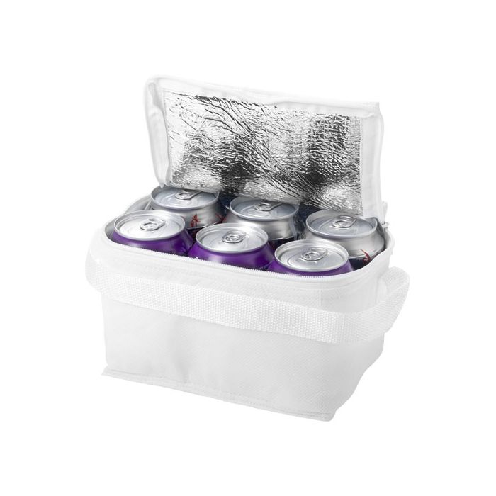Torba termoizolacyjna z włókniny na 6 puszek Spectrum-Biały – Gift Design