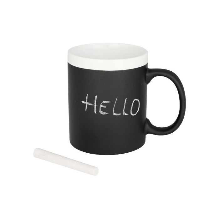 Kubek z powłoką tablicową-Biały – Gift Design