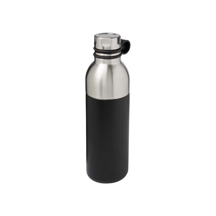 Miedziany izolowany próżniowo bidon Koln o pojemności 590 ml-Czarny – Gift Design