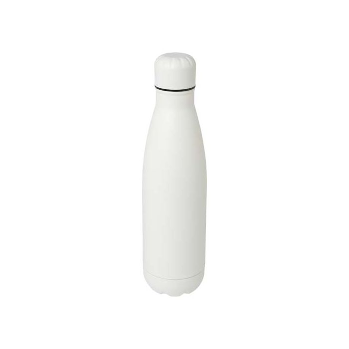 Cove Izolowana próżniowo butelka ze stali nierdzewnej o pojemności 500 ml-Biały – Gift Design