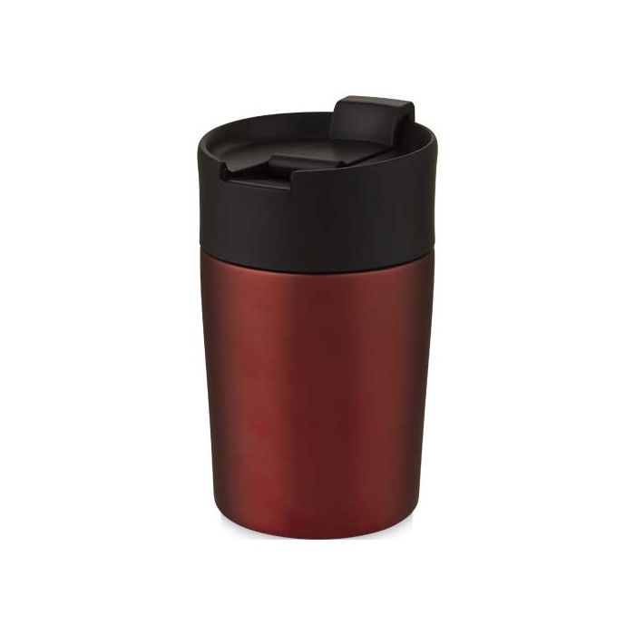 Kubek Jetta izolowany próżniowo i powlekany miedzią o pojemności 180 ml-Czerwony – Gift Design