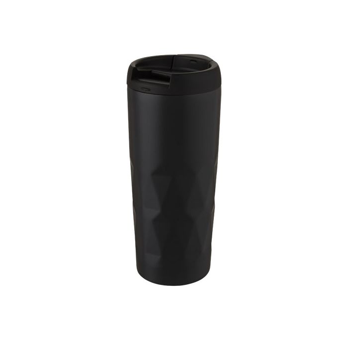 Prism miedziany, izolowany próżniowo kubek o pojemności 450 ml-Czarny – Gift Design