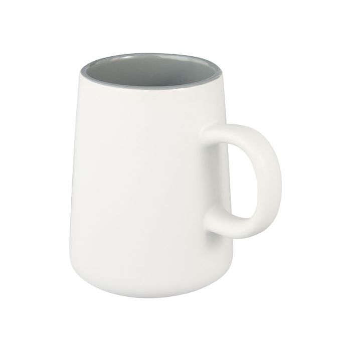 Joe kubek ceramiczny o pojemności 450 ml -Biały – Gift Design