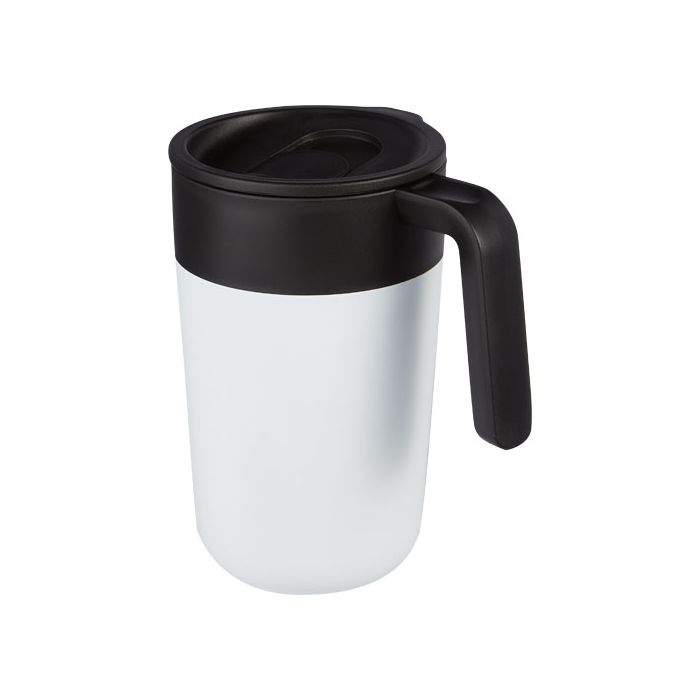 Nordia kubek o podwójnej ściance, 400 ml-Biały – Gift Design