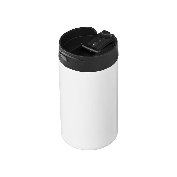 Mojave izolowany kubek o pojemności 250 ml ze stali nierdzewnej pochodzącej z recyklingu z certyfikatem RCS-Biały – Gift Design