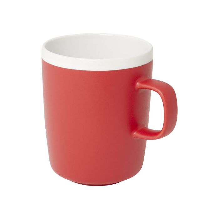 Lilio kubek ceramiczny o pojemności 310 ml-Czerwony – Gift Design