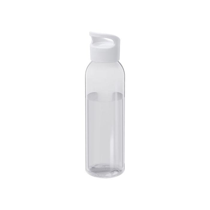 Sky butelka na wodę o pojemności 650 ml z tworzyw sztucznych pochodzących z recyklingu-Biały – Gift Design