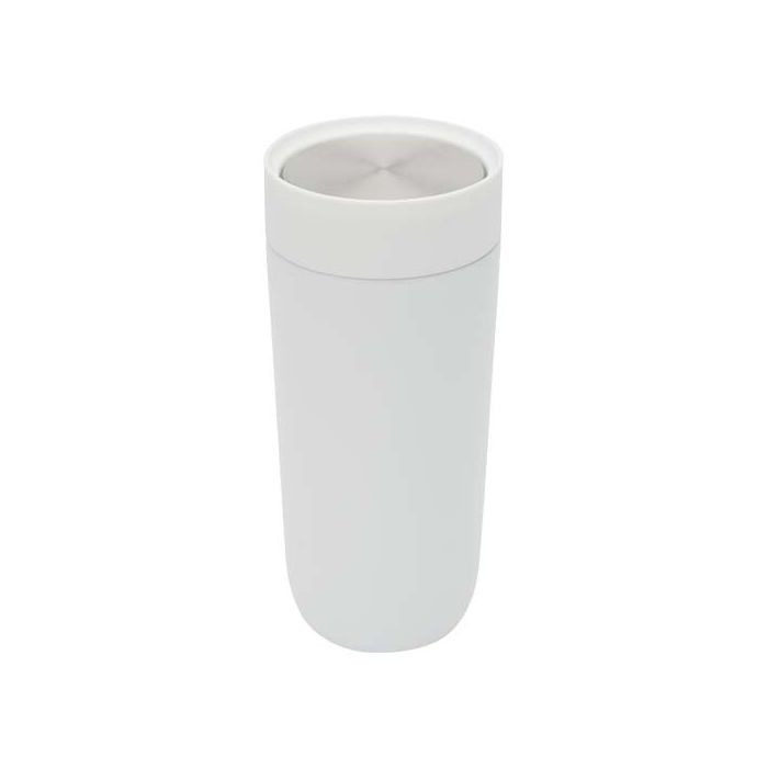 Camden kubek o pojemności 350 ml ze stali nierdzewnej z certyfikatem RCS z ceramiczną wyściółką-Biały – Gift Design