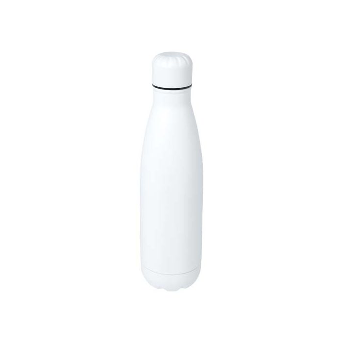 Cove jednościenna butelka na wodę o pojemności 750 ml wykonana ze stali nierdzewnej z recyklingu z certyfikatem RCS-Biały – Gift Design