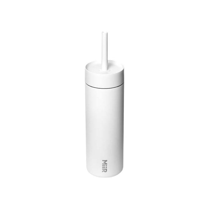 MiiR Sipper butelka na wodę o pojemności 473 ml ze słomką-Biały – Gift Design