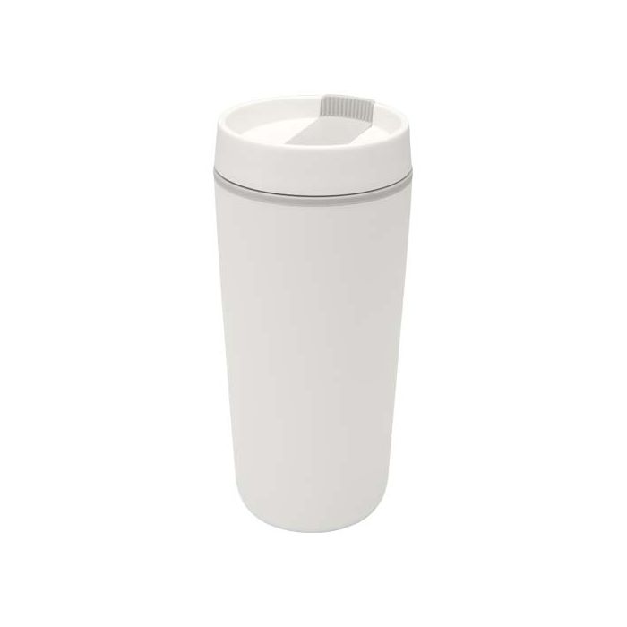 Sedona - kubek plastikowy o pojemności 480 ml, z podwójnymi ściankami-Biały – Gift Design