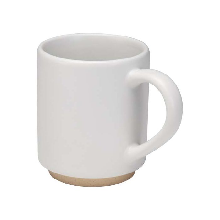 Camilla - kubek ceramiczny o pojemności 180 ml, z matowym wykończeniem. Można go wkładać jeden w drugi.-Biały – Gift Design