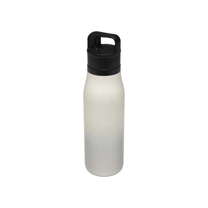 SMART - kubek termiczny o pojemności 500 ml wykonany ze stali nierdzewnej pochodzącej z recyklingu (certyfikat RCS), z podwój-Biały – Gift Design