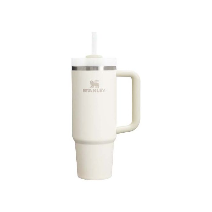 Kubek termiczny Stanley Quencher® H2.0 FlowState™ 890 ml z recyklingowanej stali nierdzewnej-Kremowy – Gift Design