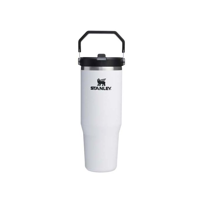 Stanley IceFlow™ 2.0 termoizolowany kubek ze stali nierdzewnej, pojemność 890 ml, z odchylaną słomką-Biały – Gift Design