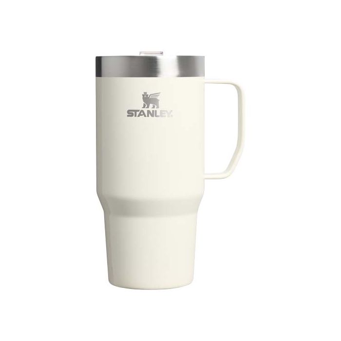 Termoizolowany kubek Stanley Everyday Suburban o pojemności 710 ml, wykonany z recyklingowanej stali nierdzewnej -Kremowy – Gift Design