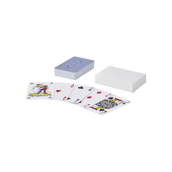 Ace zestaw kart do gry z papieru Kraft-Biały – Gift Design