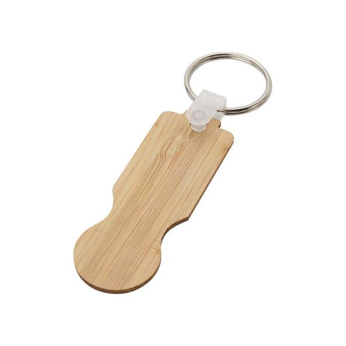 Ronan łańcuch do kluczy do wózka bambusowego-Naturalny – Gift Design