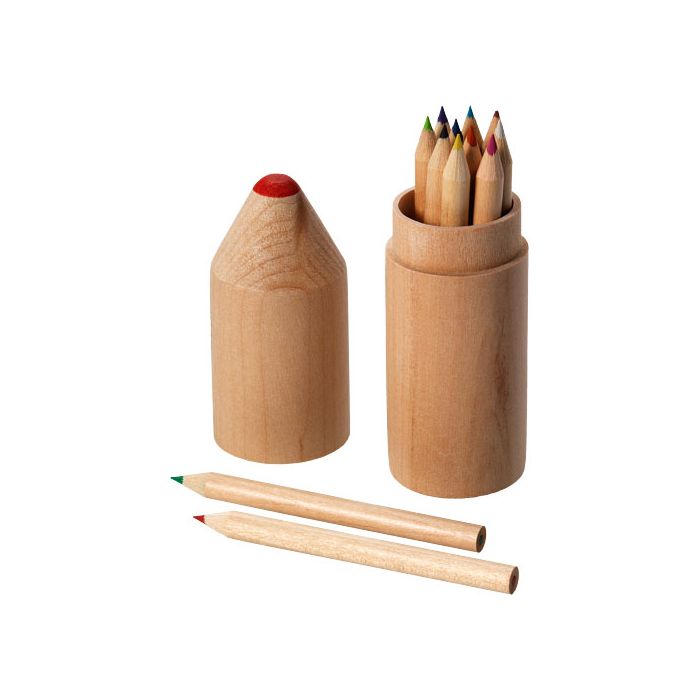 Zestaw 12 kredek Bossy-Naturalny – Gift Design