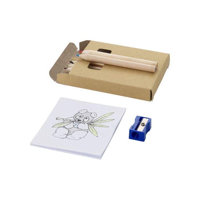 8-elementowy zestaw do malowania i rysunku Streaks-Naturalny – Gift Design