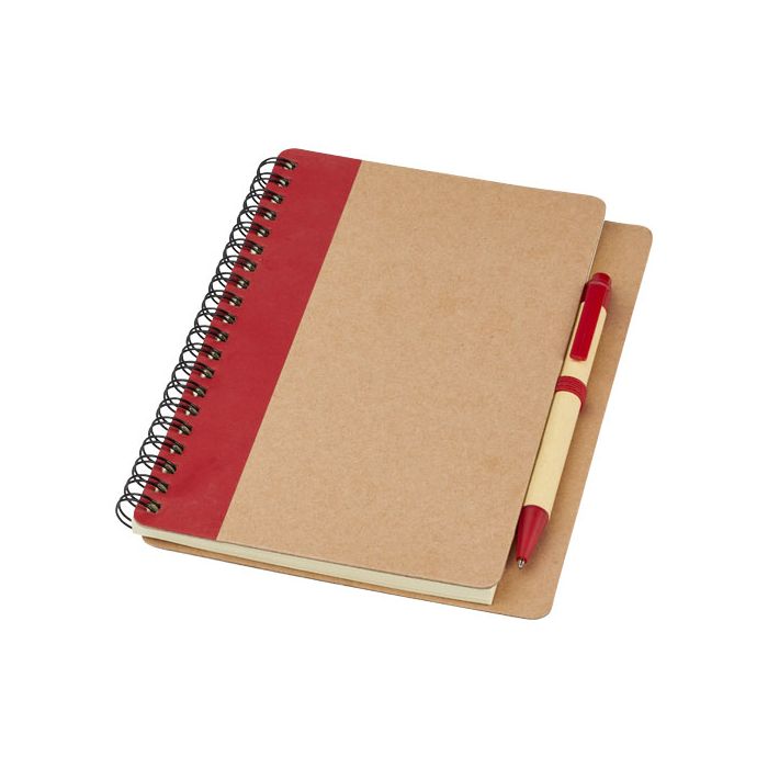 Notes z recyklingu z długopisem Priestly-Naturalny – Gift Design