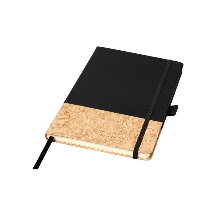 Notes A5 Evora z poliuretanu Thermo i korka-Czarny – Gift Design