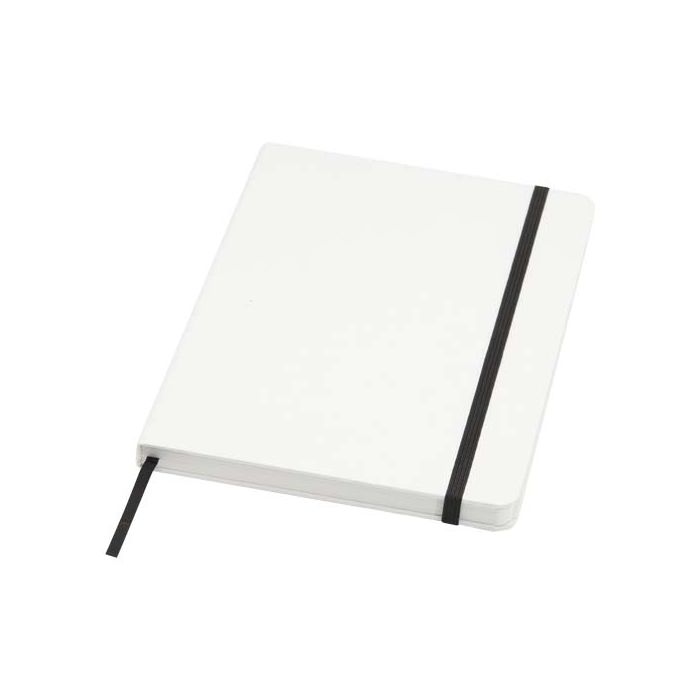 Holm notatnik A5 z papieru z kamienia z kartkami w linie-Biały – Gift Design