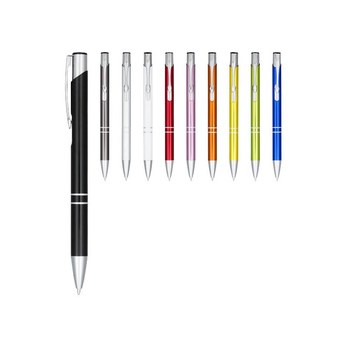 Długopis automatyczny Moneta z anodyzowanego aluminium-Czarny – Gift Design