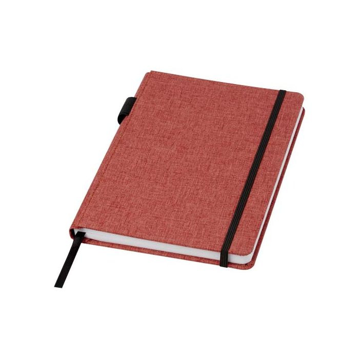 Notatnik Orin w formacie A5 z PET z recyclingu-Ceglasty – Gift Design