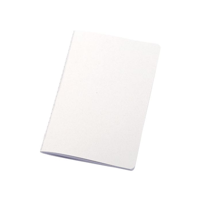 Notatnik Fabia z okładką z gniecionego papieru-Biały – Gift Design
