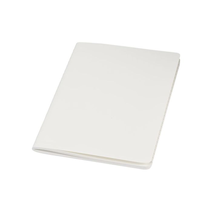 Shale zeszyt kieszonkowy typu cahier journal z papieru z kamienia-Biały – Gift Design