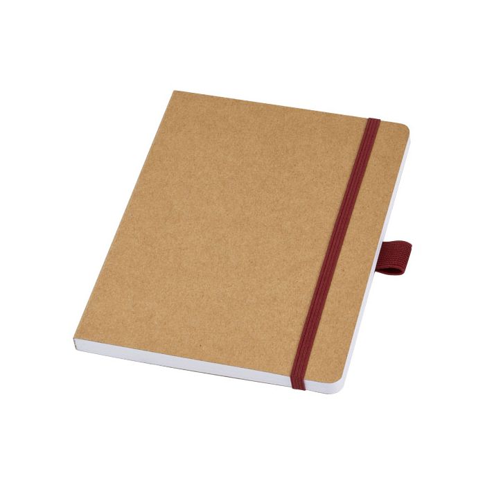 Berk notatnik z papieru z recyklingu-Czerwony – Gift Design