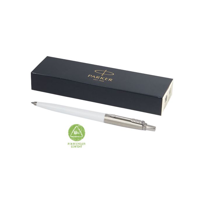 Parker Jotter długopis kulkowy z recyklingu-Biały – Gift Design