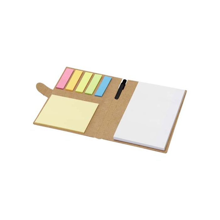 Swift notatnik z karteczkami samoprzylepnymi i długopisem-Naturalny – Gift Design
