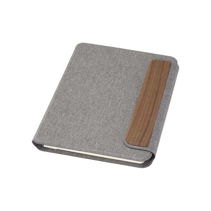 Andean portfolio A5 z recyklingu z certyfikatem RCS -Szary – Gift Design