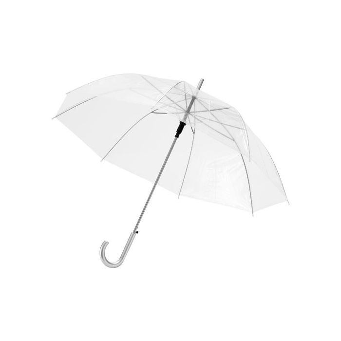 Przejrzysty parasol automatyczny Kate 23''-Przezroczysty biały – Gift Design