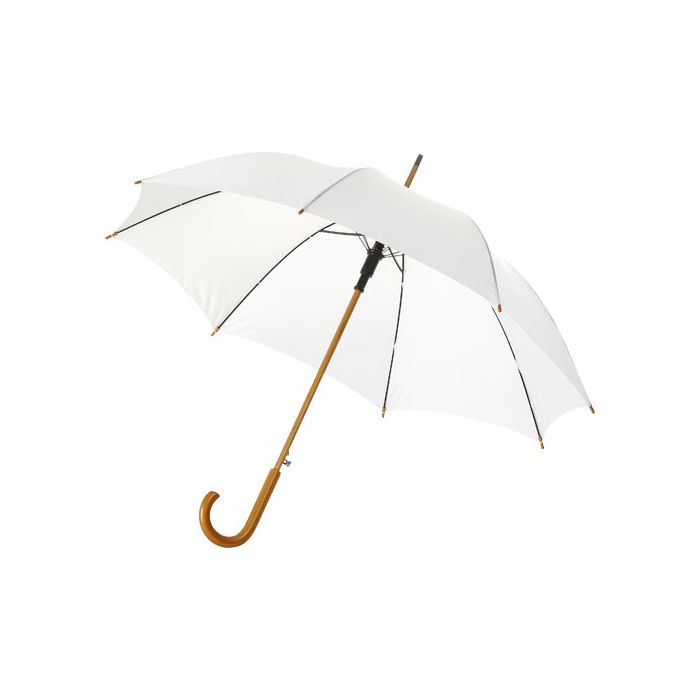 Klasyczny parasol automatyczny Kyle 23''-Biały – Gift Design