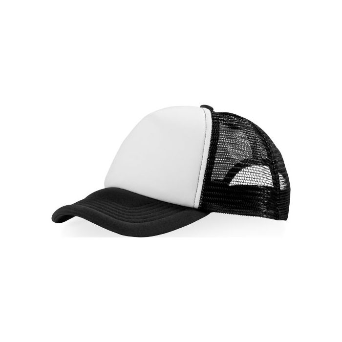 Czapka 5-panelowa Trucker 100 g-m²-Czarny – Gift Design