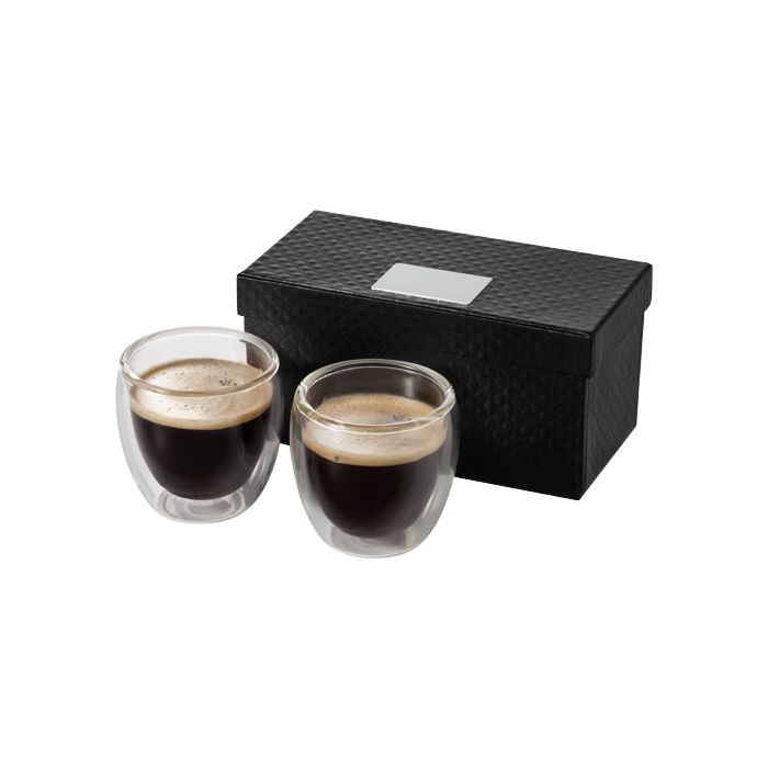 Zestaw do espresso Boda 2-częściowy-Przezroczysty – Gift Design