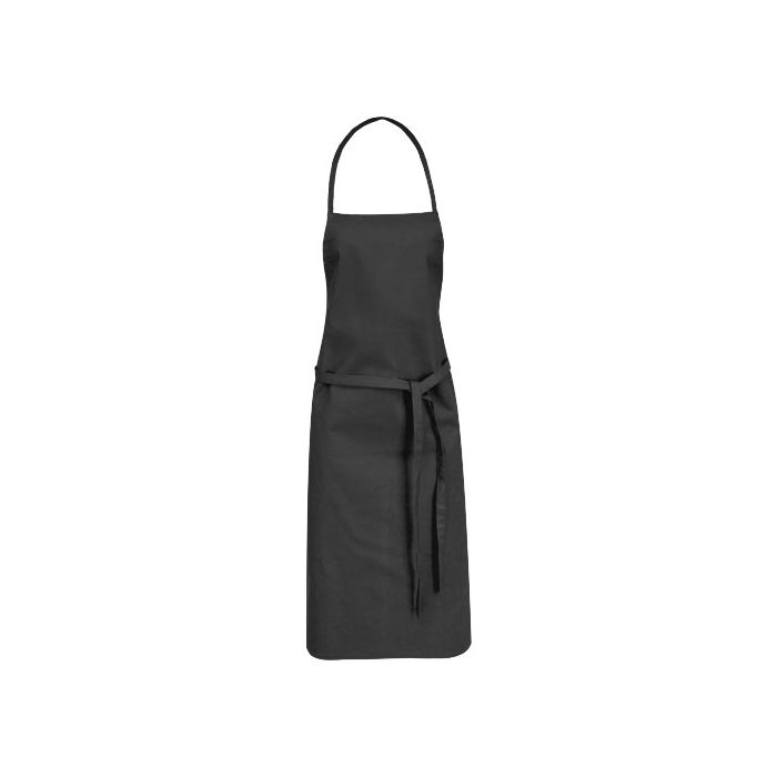 Fartuch bawełniany Reeva z wiązaniem z tyłu, 100% bawełna-Czarny – Gift Design