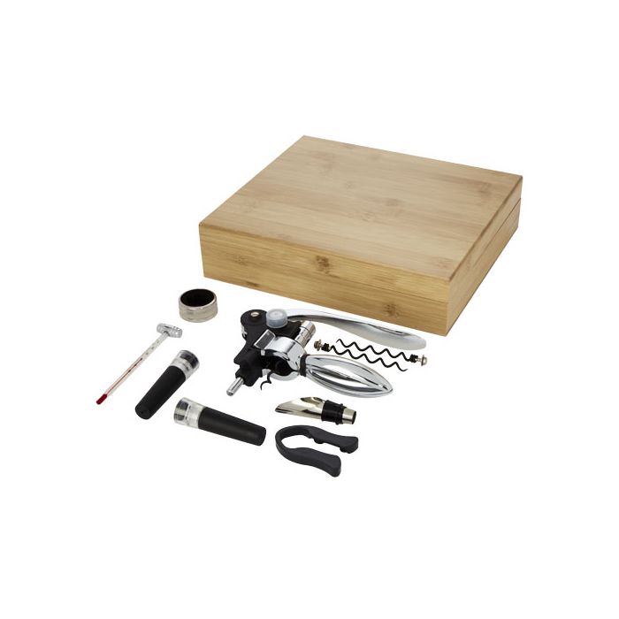 Malbick 9-częściowy zestaw do wina-Naturalny – Gift Design