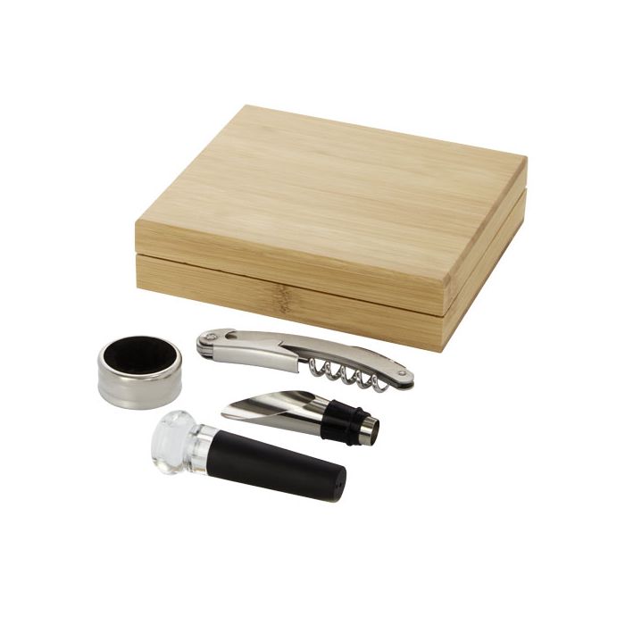 Syrat 4-częściowy zestaw do wina-Naturalny – Gift Design
