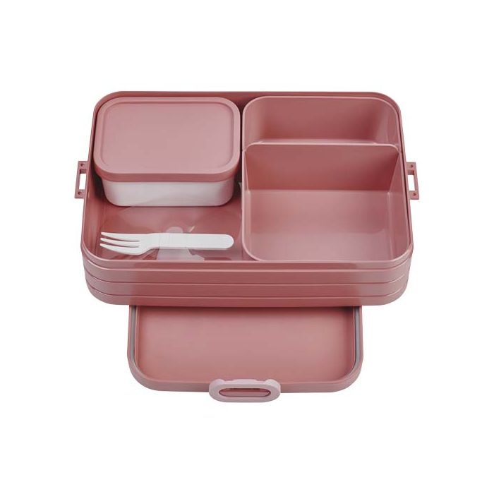 Mepal Take a Break Bento - duże pudełko na lunch, pojemność 1500 ml-Różowy – Gift Design