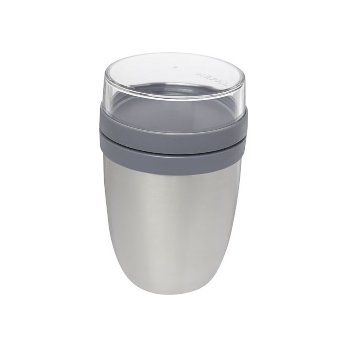 Izolowany pojemnik na lunch Ellipse-Srebrny – Gift Design