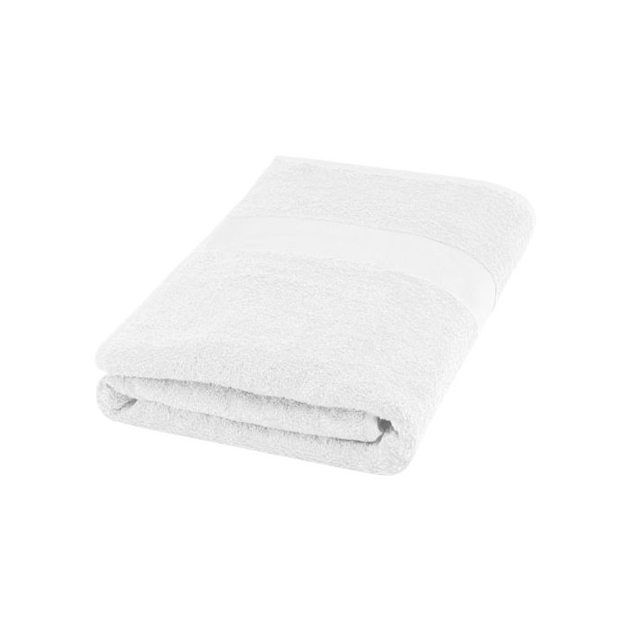 Amelia bawełniany ręcznik kąpielowy o gramaturze 450 g-m² i wymiarach 70 x 140 cm-Biały – Gift Design