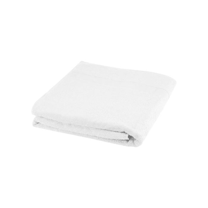 Evelyn bawełniany ręcznik kąpielowy o gramaturze 450 g-m² i wymiarach 100 x 180 cm-Biały – Gift Design