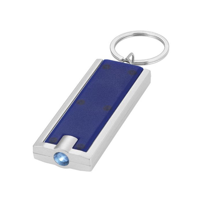 Brelok z latarką Castor-Niebieski – Gift Design
