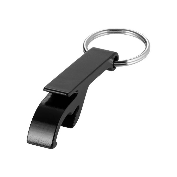 Brelok aluminiowy Tao z otwieraczem do butelek i puszek-Czarny – Gift Design